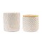 Melrose Woven Geometric Storage Baskets - 16" - White - Set of 2
